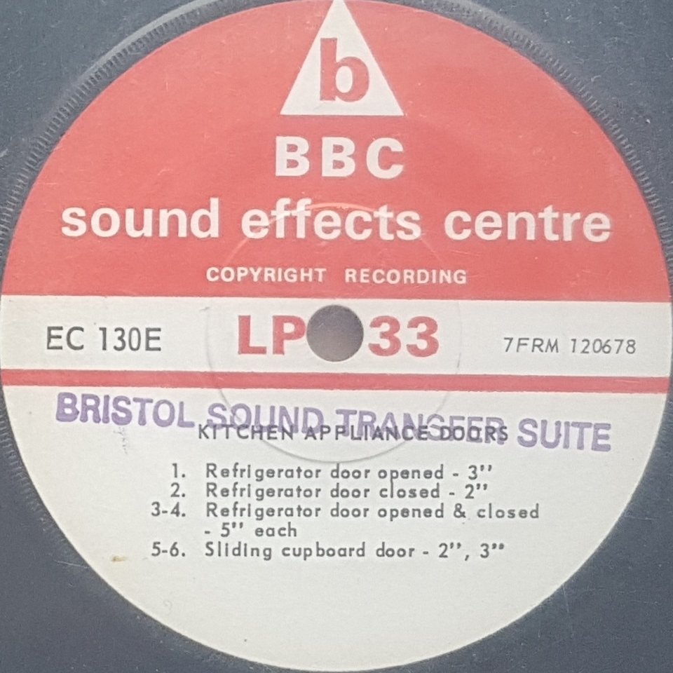 EC 130E Kitchen appliance doors Not registered from the BBC records and Tapes library Label